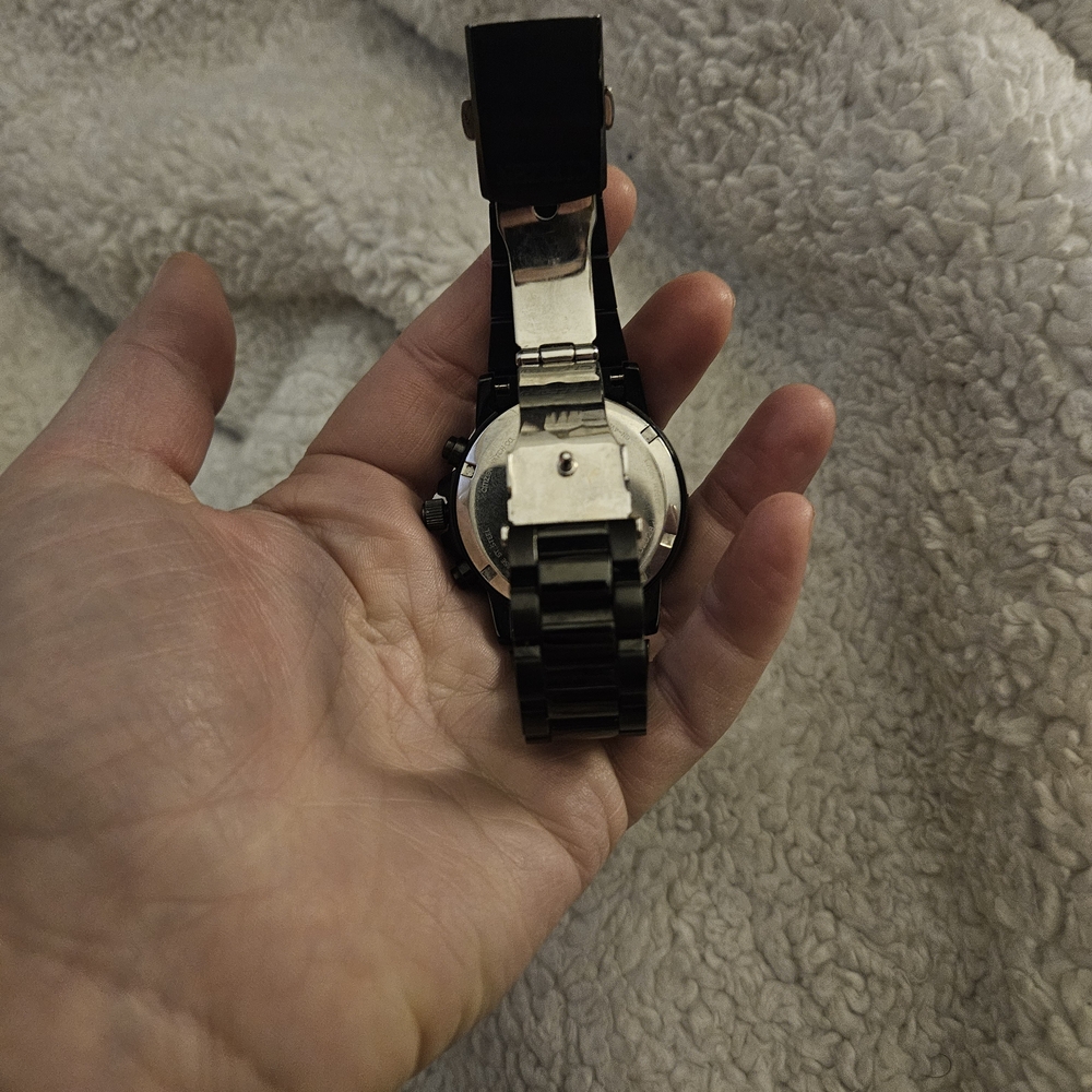 Citizen Eco-Drive Black Watch with Crystal Accents - Picture 5 of 8